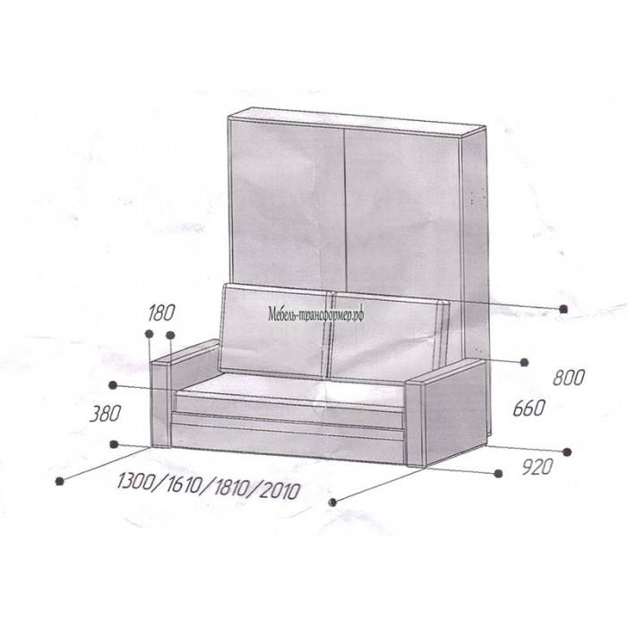 Чертеж кровати шкафа с размерами: Чертежи шкафа-кровати для сборки своими руками из ЛДСП