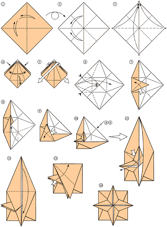 Оригами из бумаги из листа а4: Легкие схемы