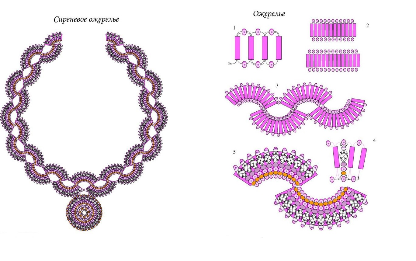 Схемы плетения украшений из бисера: Ажурное плетение бисером – Бисерок