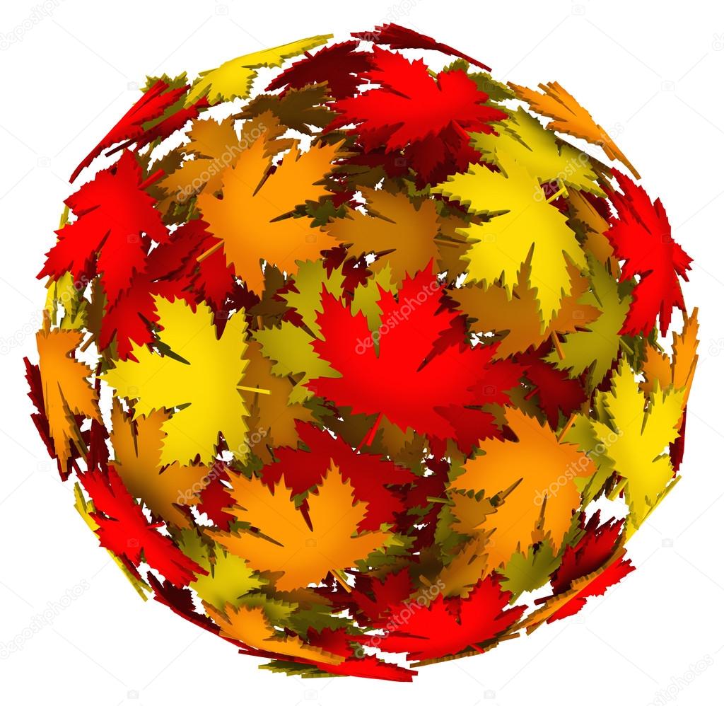Шар из осенних листьев: Yagge Norris Осень на воздушном шаре. Поделка в детский сад