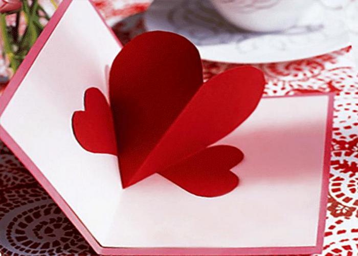 Сердце открытка из бумаги своими руками: как сделать оригинальные объемные валентинки своими руками? Красивые открытки-оригами и другие легкие валентинки поэтапно