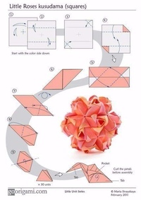 Роза из бумаги схема: Как сделать розу из бумаги своими руками