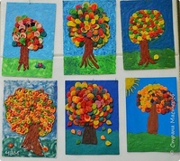 Аппликация для детей деревья: Детские поделки на тему "Деревья" для детского сада | Игры для детей и детского сада, развитие ребёнка дошкольного возраста, поделки и раскраски