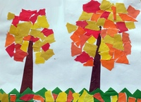 Аппликация из цветной бумаги с шаблонами на тему осень: Как сделать аппликацию из бумаги "Осень" (для детей дошкольного возраста)?
