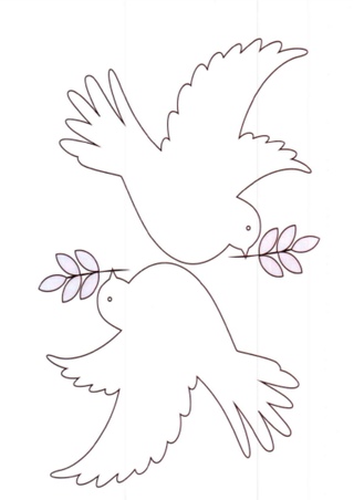Шаблоны голубей из бумаги для распечатки на принтере: Шаблоны из бумаги для распечатки на принтере: бабочки, звери, цветы, голуби