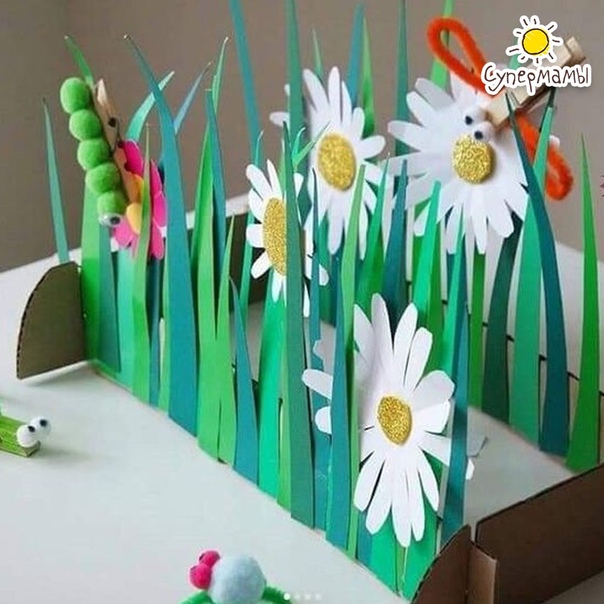 Цветы поделка в детский сад: Детские поделки в садик. Весенние цветы 2018