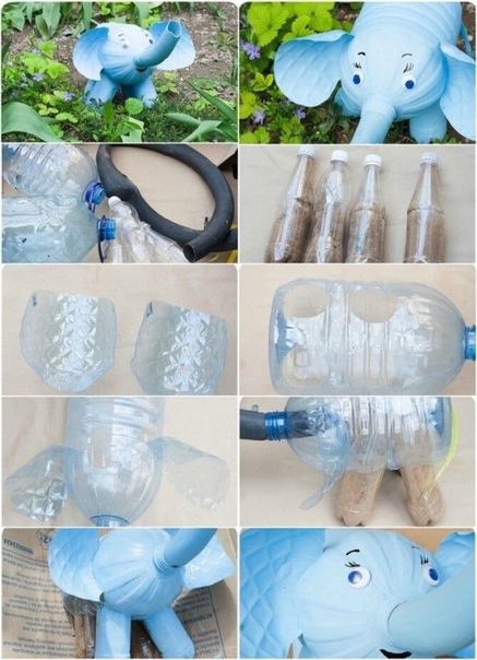 Поделки для сада из 5 литровых пластиковых бутылок: Поделки из 5 литровых пластиковых бутылок. Интересные поделки из пластиковых бутылок