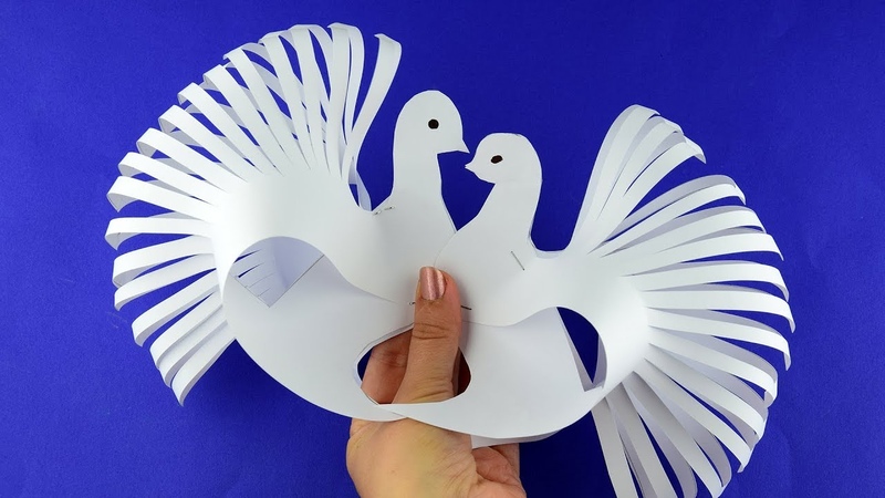 Голубь для детей из бумаги: Поделка голубь своими руками - 71 фото идей бумажных голубей