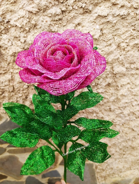Розы из бисера фото: цветы из бисера своими руками на фото