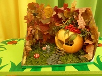 Поделки из природного материала для садика осень: Выставка поделок из природных материалов "Осенние фантазии"