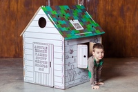 Детский домик из картона: Домик из картона оригинальная анимационная программа для ребенка на детский праздник заказатьпо супер цене!