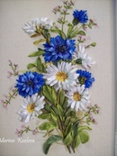 Вышитые цветы лентой: Вышивание разных цветов и букетов с помощью лент