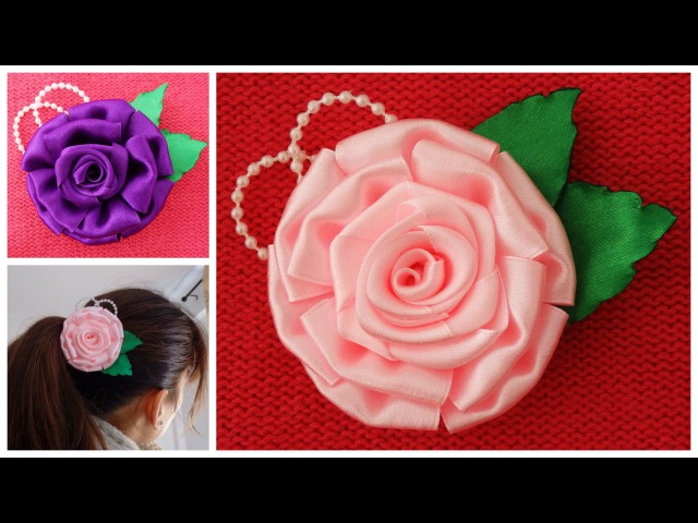 Делаем розу из атласной ленты: как сделать без шитья, мастер-класс с фото