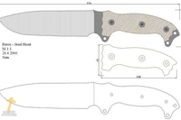 Нож из дерева чертежи: Чертеж ножа из дерева с размерами