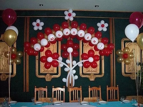 Как украсить зал своими руками к юбилею: как украсить цветами и другим декором? Оформление банкетного зала на юбилей женщине или мужчине на 60 лет и в другие даты