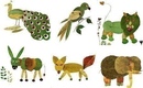 Животные из листьев аппликации: Аппликация из листьев "Животные"