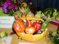 Поделки с овощей в детский сад: Поделки из овощей и фруктов