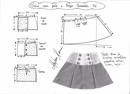 Выкройка юбки для девочки в складку 7 лет: выкройка, 6 вариантов моделирования, видео мк