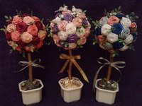 Как сделать из бумаги топиарий: 3 мастер-класса, пошаговая инструкция изготовления, с розами, дерево счастья, методом тычкование, из цветной бумаги