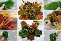 Как сделать осенний букет из кленовых листьев своими руками: Шикарная поделка из осенних листьев!