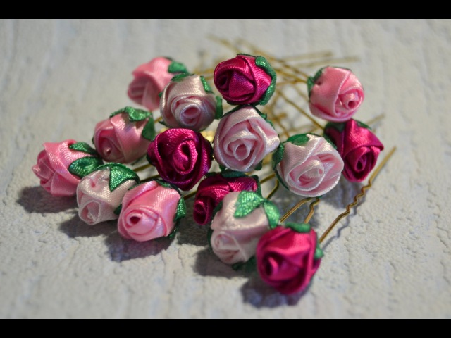 Видео как сделать розы из лент: Крупные ПЫШНЫЕ РОЗЫ из атласных лент / КАНЗАШИ Мастер Класс - …