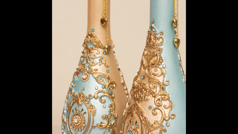 Как задекорировать бутылку шампанского на новый год: Как украсить бутылку на Новый год?
