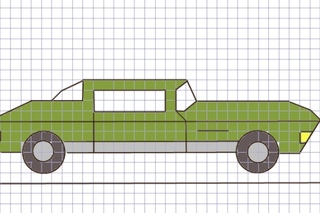 Картинки по клеточкам машины: Рисунки Машины По клеточкам в тетради (17 картинок)