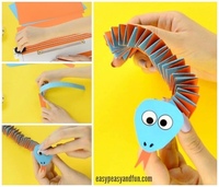 Как из бумаги сделать змейку: Как сделать змею из бумаги? – Поделки из бумаги