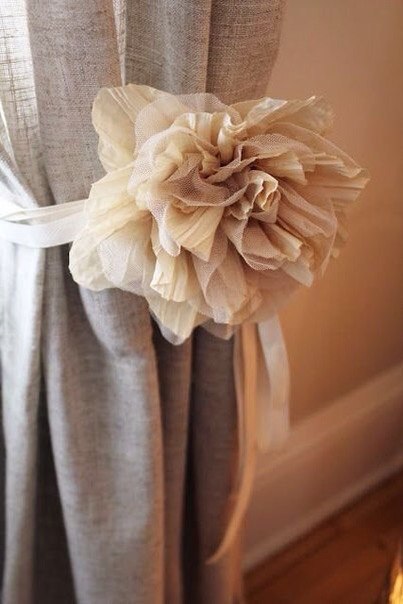 Как сшить цветы из ткани для штор: Цветы из ткани для штор своими руками.