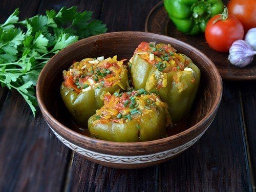 Фаршированные перцы мясом с рисом: Фаршированный перец с фаршем и рисом