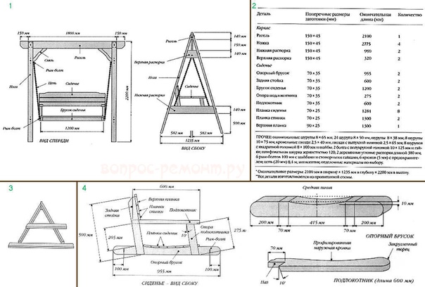 Качели из металла чертеж с размерами: Чертежи и фото садовых качелей своими руками из металла: размеры и