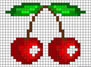 Рисунки по клеточкам в тетради арбуз: Pixel arts «Watermelon»