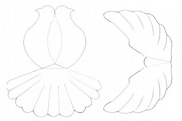 Шаблон голубя из бумаги распечатать: Шаблон и трафарет голубя для вырезания из бумаги распечатать