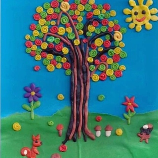 Картинки детские работы из пластилина: Поделки из пластилина для детей — ISaloni — студия интерьера, салон обоев