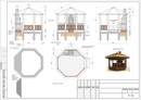 Чертеж беседки из дерева своими руками: Чертежи беседок для дачи с размерами