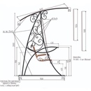 Качели из металла чертеж с размерами: Чертежи и фото садовых качелей своими руками из металла: размеры и