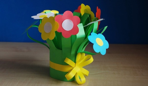 Цветы поделка в детский сад: Детские поделки в садик. Весенние цветы 2018