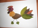Птичка из листьев аппликация: Птица на ветке из осенних листьев - Поделки из природного материала , Животные, для детей от 7 лет