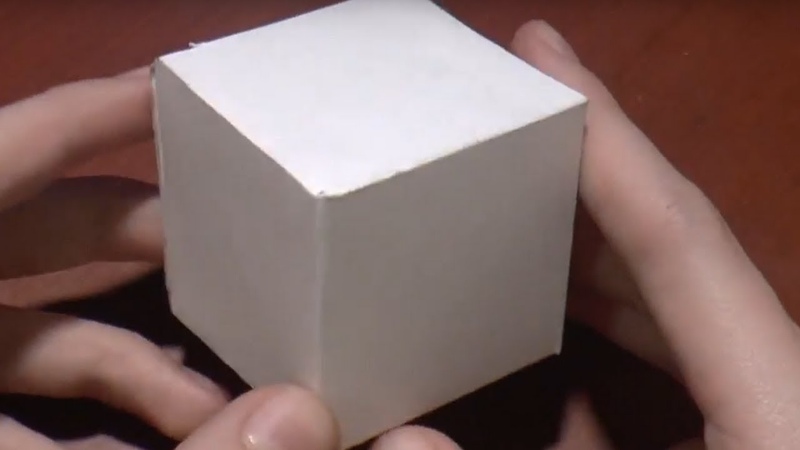 Как сделать куб из бумаги картинка