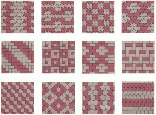 Рисунок тротуарной плитки брусчатки: Укладка тротуарной плитки своими руками