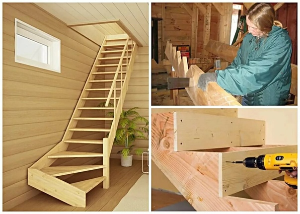 Лестница деревянные своими руками: Деревянная маршевая поворотная лестница с площадкой: инструкция