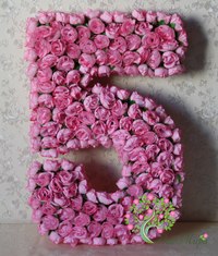 Цифры на день рождения из цветов: Как сделать цифру на День Рождения. Быстро, просто и легко