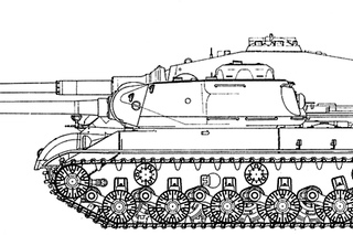 Чертеж ис 3: Тяжелый танк ИС-3 образца 1945 года. СССР