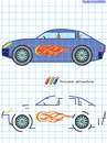 Как рисовать по клеточкам машины: Рисунки машины по клеточкам в тетради