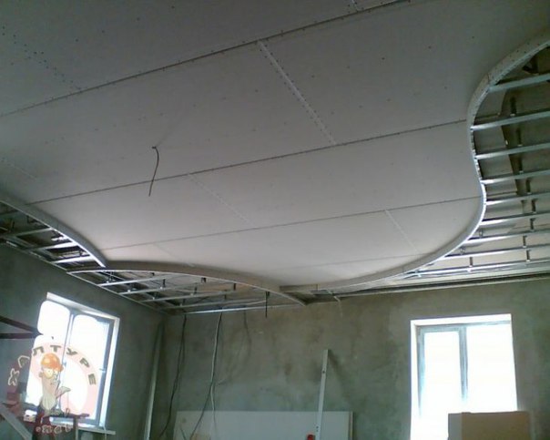 Как своими руками сделать подвесной потолок из гипсокартона: Одноуровневый потолок из гипсокартона своими руками