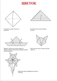 Оригами цветок плоский: цветы ирисы из бумаги, пошаговая инструкция
