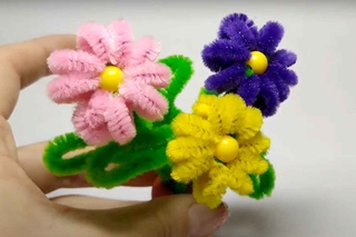 Цветы из синельной проволоки своими руками: Цветы из синельной проволоки - поделки для детей