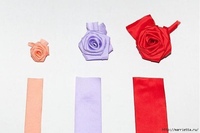 Розу из ленты сложить: Как сделать розочки из ленточек своими руками