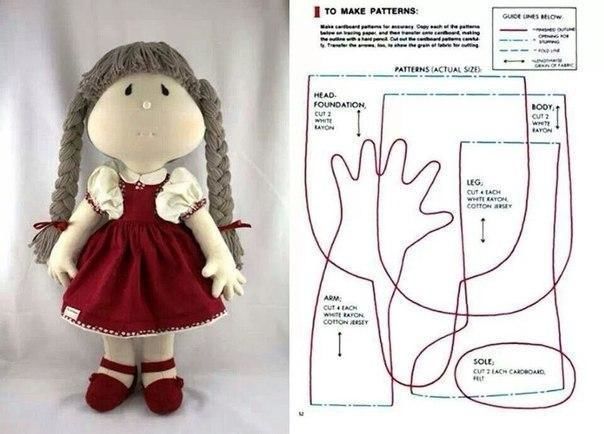 Куклы из трикотажа своими руками пошаговая инструкция фото: Мастер-класс смотреть онлайн: Текстильная кукла от макушки до пяточек