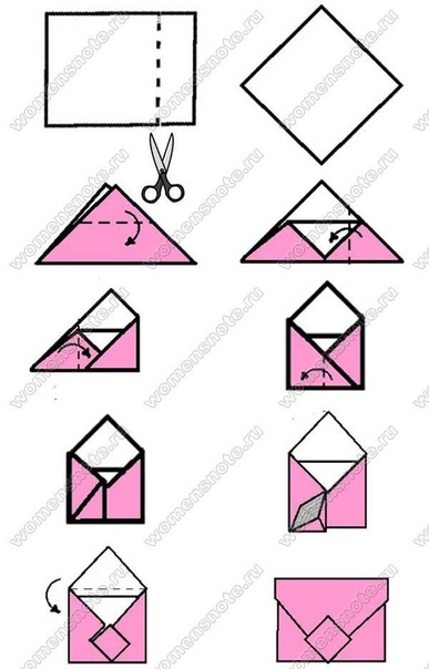 Как сделать конверт из бумаги формата а4: Как сделать из бумаги конверт для письма
